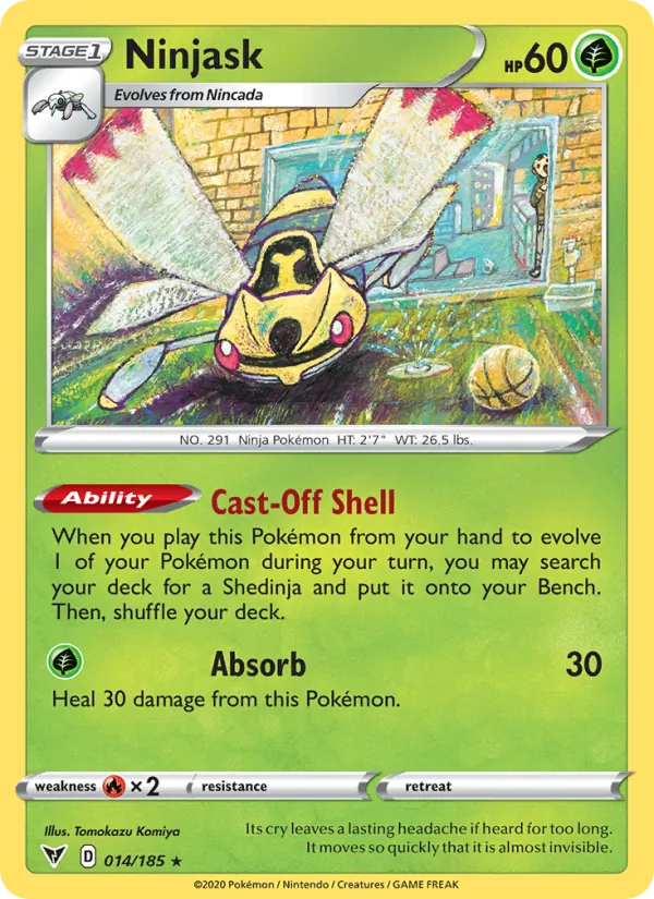 Ninjask #14 – Vivid Voltage card