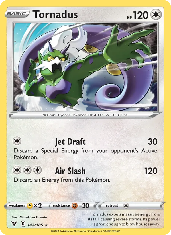 Tornadus #142 – Vivid Voltage card