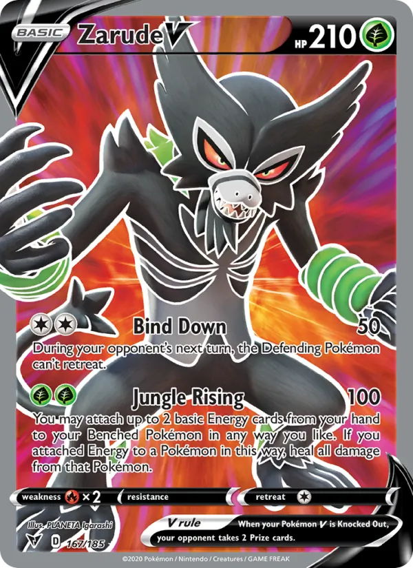 Zarude V #167 – Vivid Voltage card