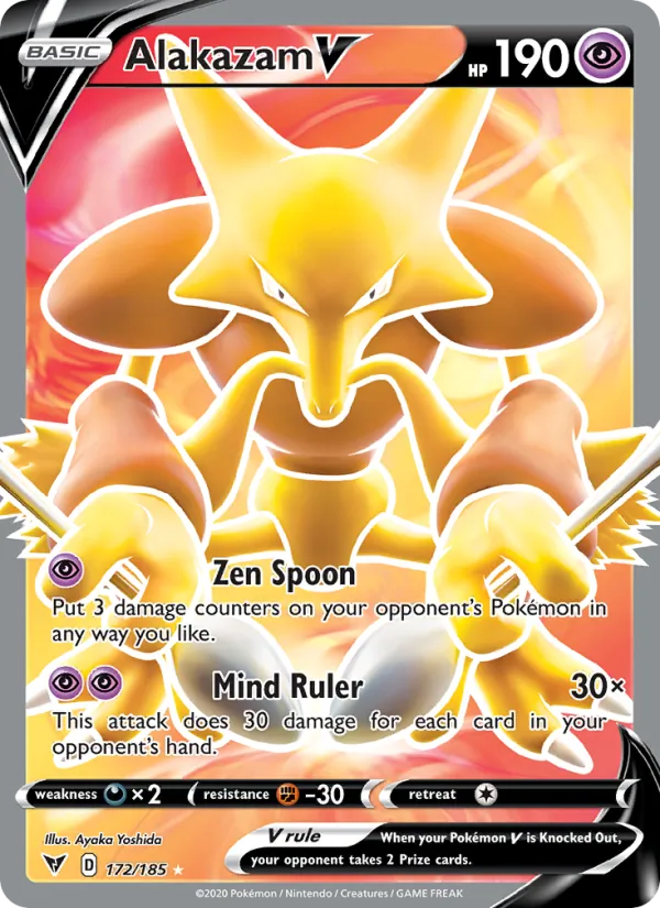 Alakazam V #172 – Vivid Voltage card