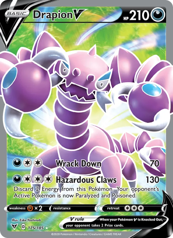 Drapion V #175 – Vivid Voltage card