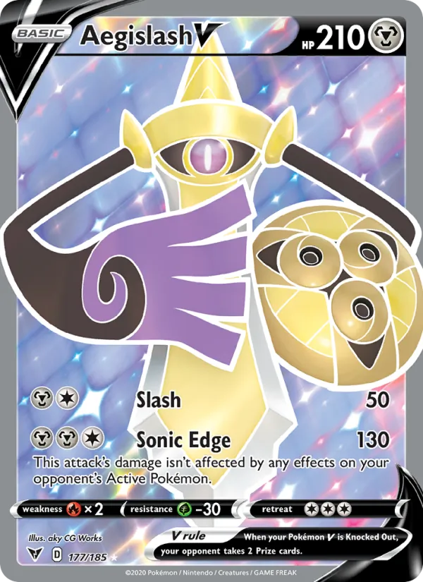 Aegislash V #177 – Vivid Voltage card