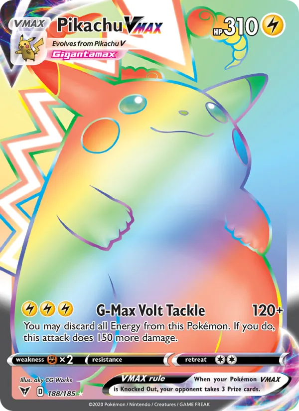 Pikachu VMAX #188 – Vivid Voltage card