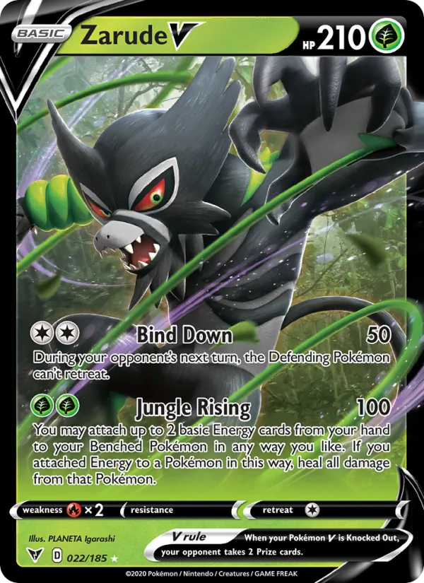 Zarude V #22 – Vivid Voltage card