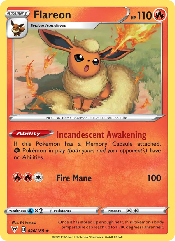 Flareon #26 – Vivid Voltage card