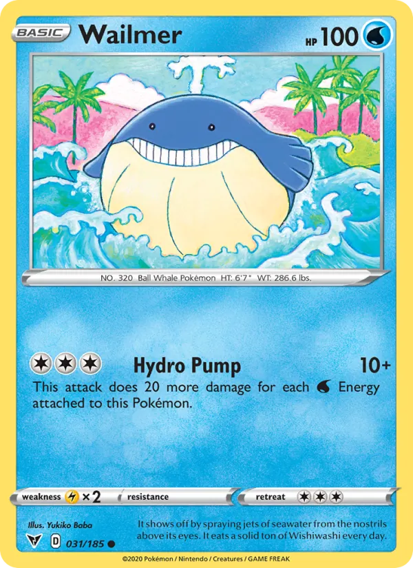 Wailmer #31 – Vivid Voltage card