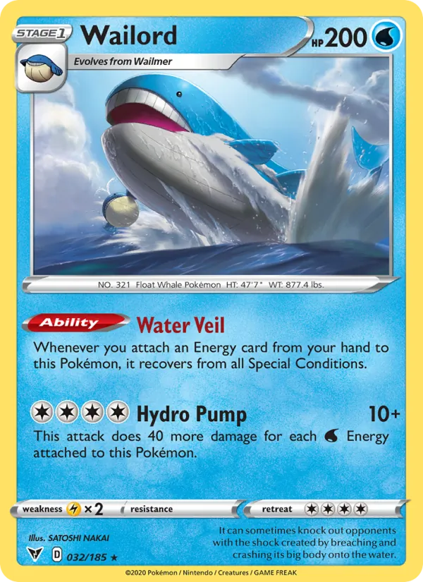 Wailord #32 – Vivid Voltage card