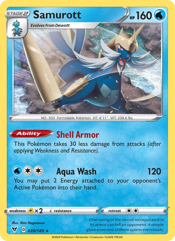 Samurott #35 – Vivid Voltage card