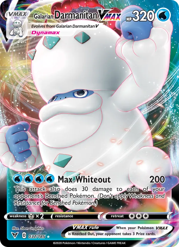 Galarian Darmanitan VMAX #37 – Vivid Voltage card