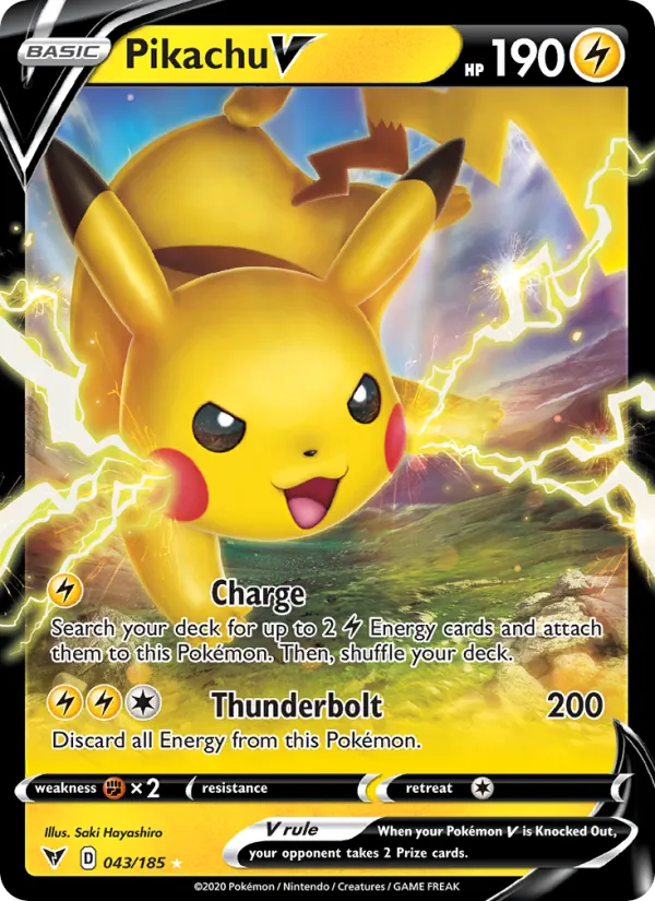 Pikachu V #43 – Vivid Voltage card