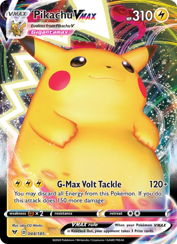 Pikachu VMAX #44 – Vivid Voltage card