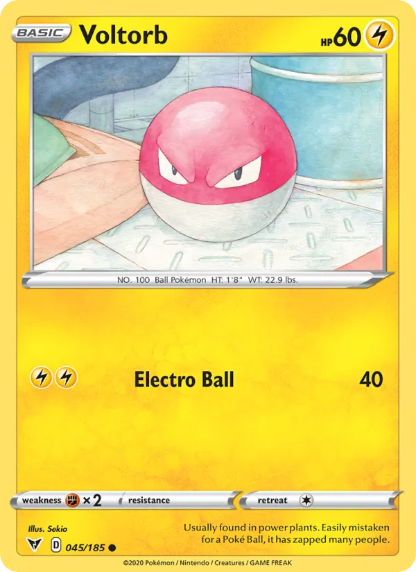 Voltorb #45 – Vivid Voltage card