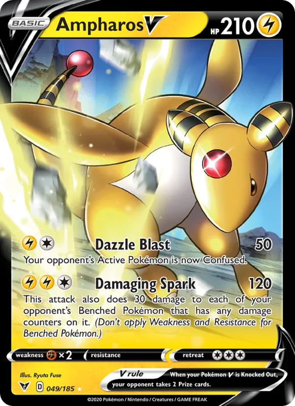 Ampharos V #49 – Vivid Voltage card