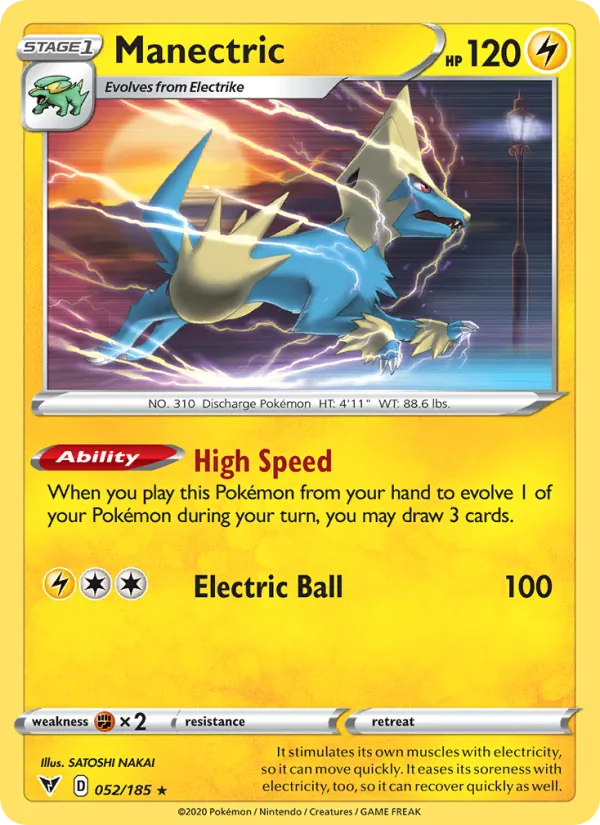 Manectric #52 – Vivid Voltage card