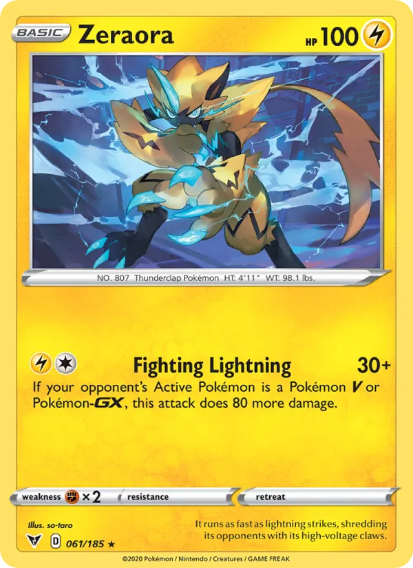 Zeraora #61 – Vivid Voltage card