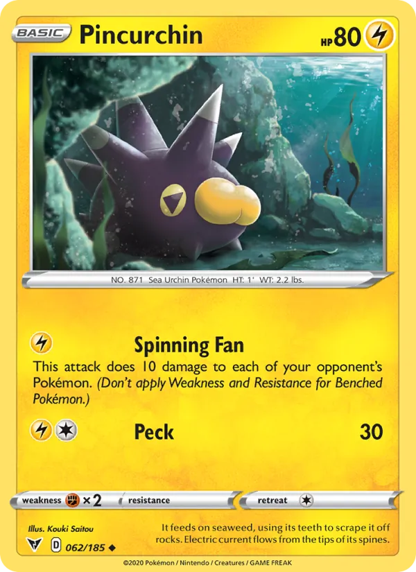 Pincurchin #62 – Vivid Voltage card
