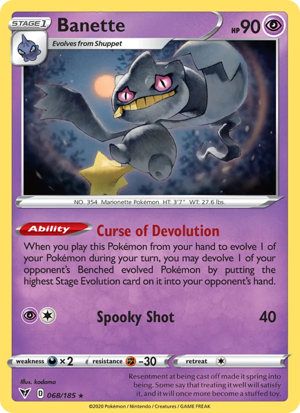 Banette #68 – Vivid Voltage card