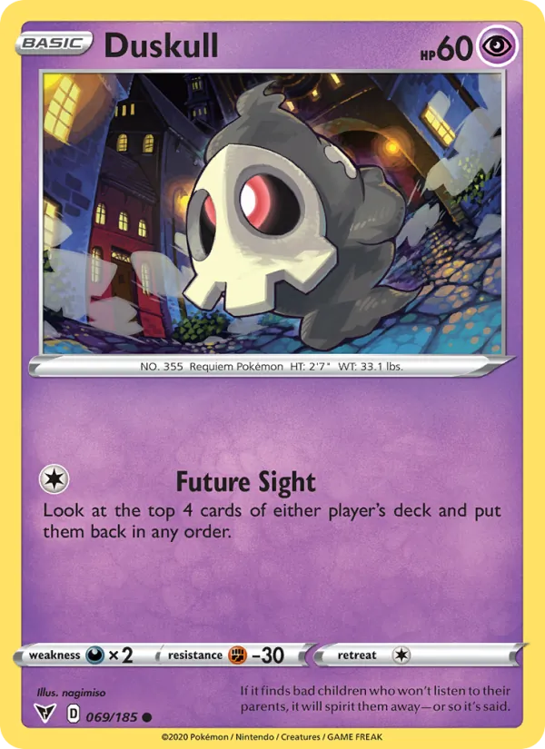 Duskull #69 – Vivid Voltage card
