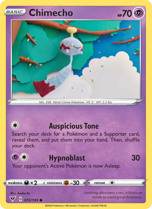 Chimecho #72 – Vivid Voltage card