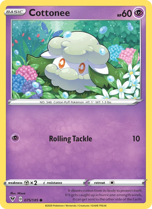 Cottonee #75 – Vivid Voltage card