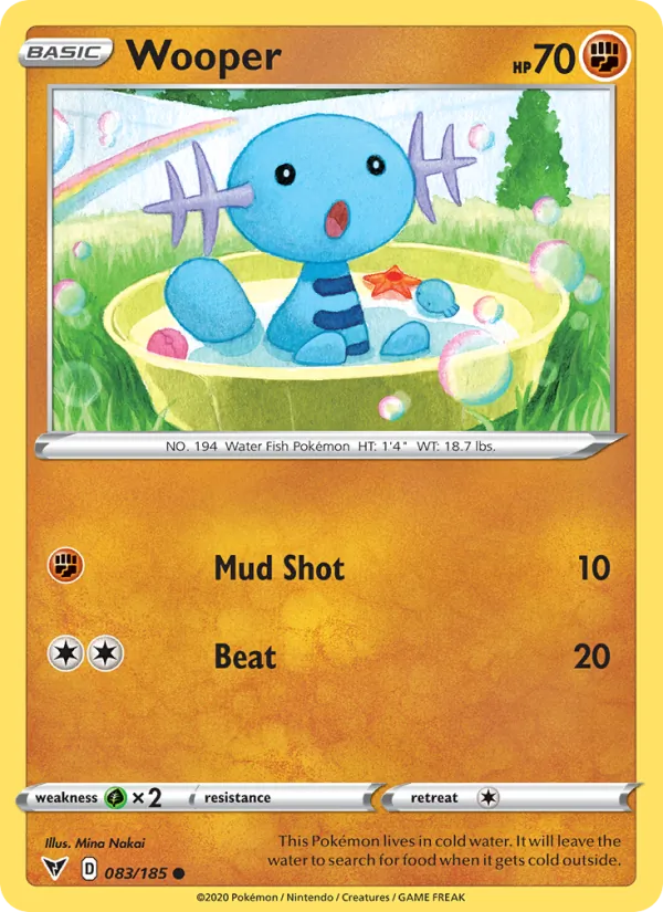 Wooper #83 – Vivid Voltage card