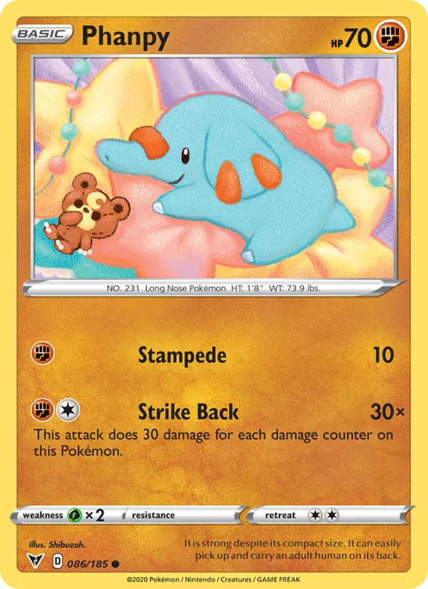Phanpy #86 – Vivid Voltage card