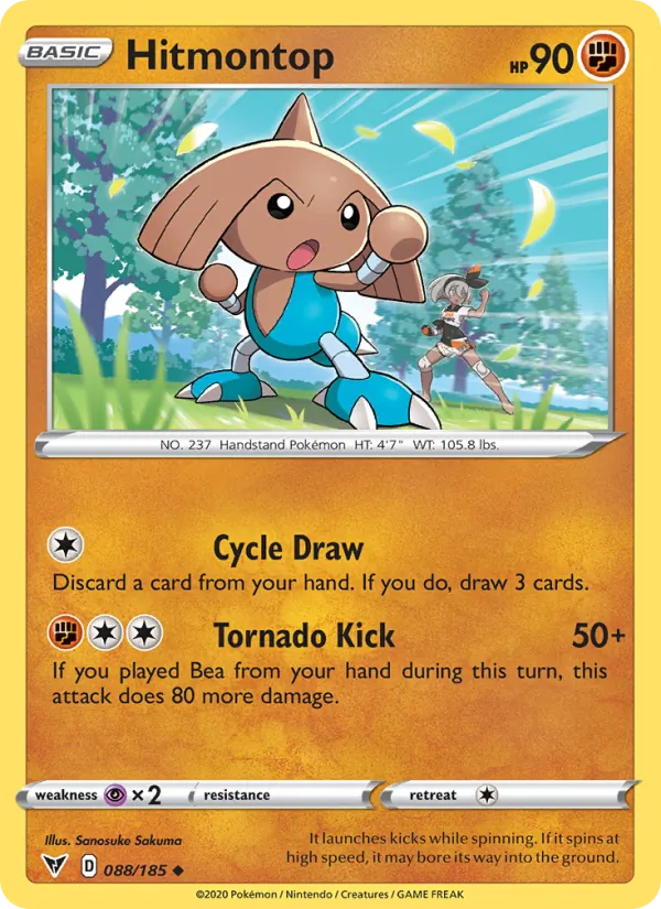Hitmontop #88 – Vivid Voltage card