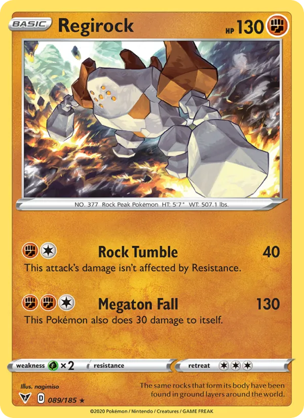 Regirock #89 – Vivid Voltage card