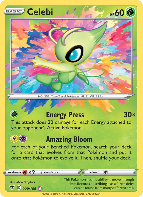 Celebi #9 – Vivid Voltage card