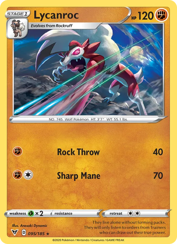 Lycanroc #95 – Vivid Voltage card