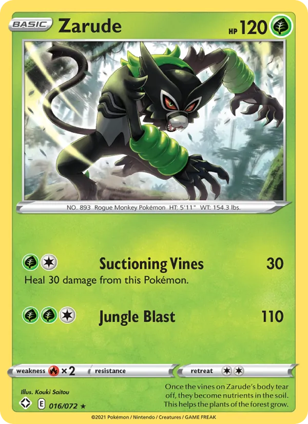 Zarude #16 – Shining Fates card