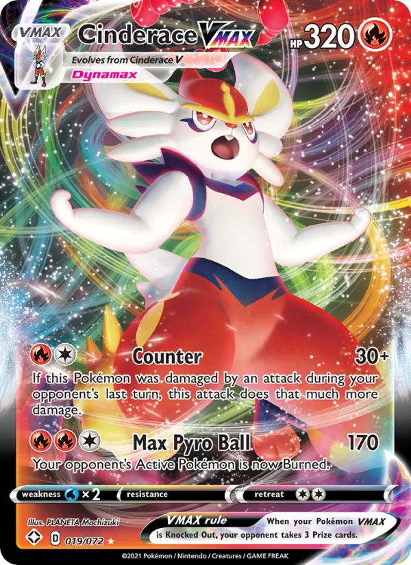 Cinderace VMAX #19 – Shining Fates card