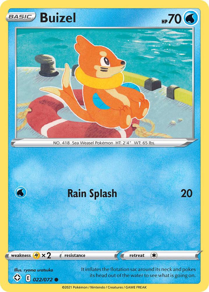 Buizel #22 – Shining Fates card