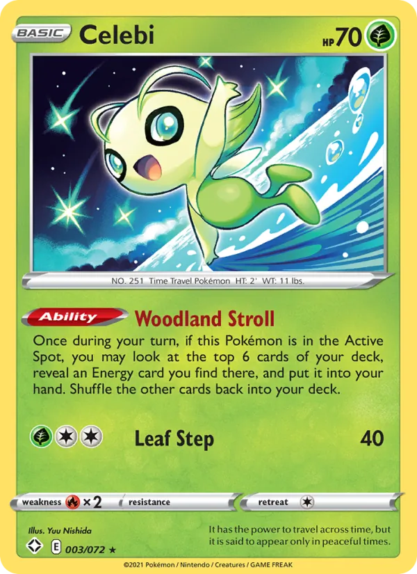 Celebi #3 – Shining Fates card