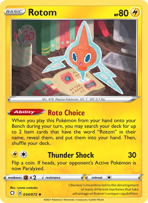 Rotom #34 – Shining Fates card