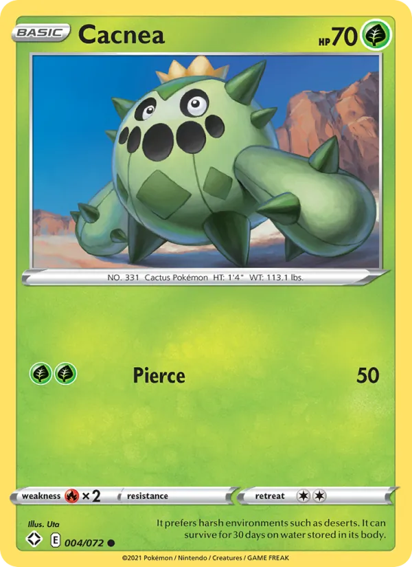 Cacnea #4 – Shining Fates card