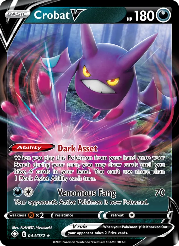 Crobat V #44 – Shining Fates card