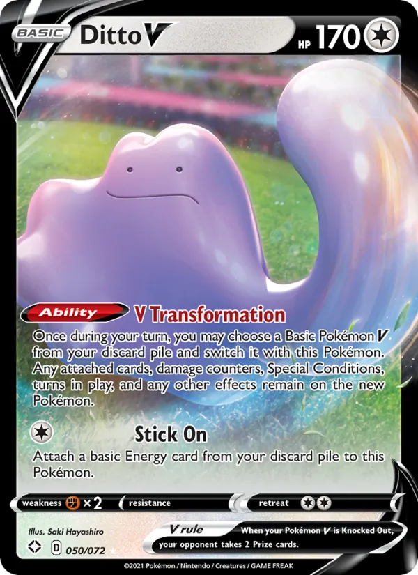 Ditto V #50 – Shining Fates card