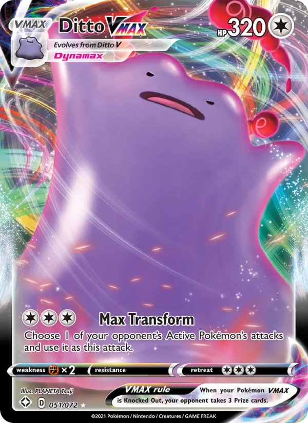 Ditto VMAX #51 – Shining Fates card