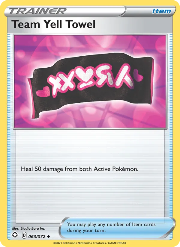 Team Yell Towel #63 – Shining Fates card