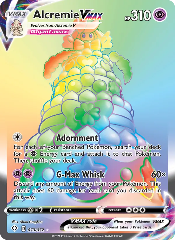 Alcremie VMAX #73 – Shining Fates card