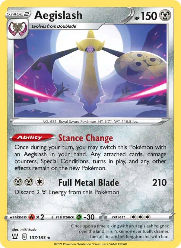 Aegislash #107 – Battle Styles card