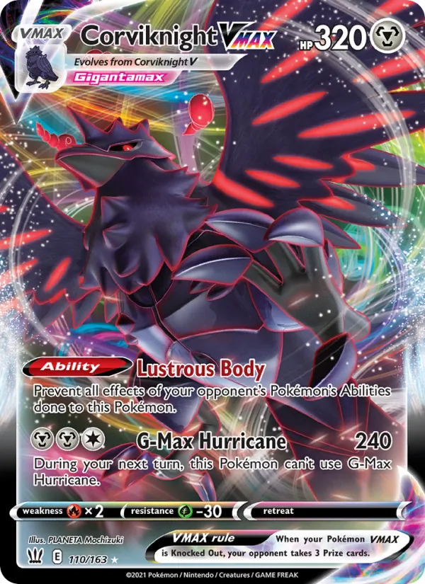 Corviknight VMAX #110 – Battle Styles card