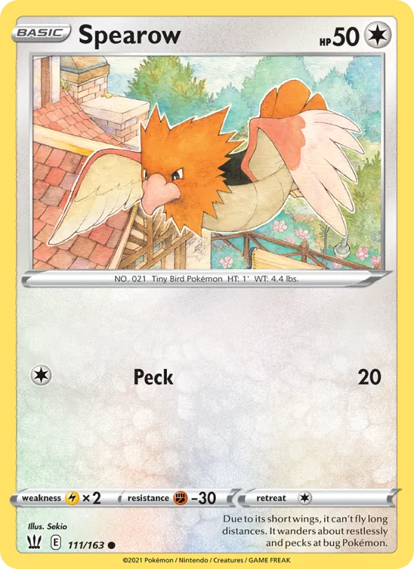 Spearow #111 – Battle Styles card