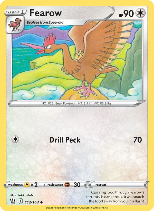 Fearow #112 – Battle Styles card