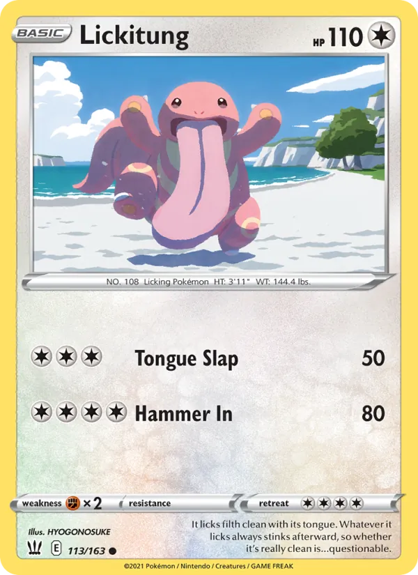 Lickitung #113 – Battle Styles card
