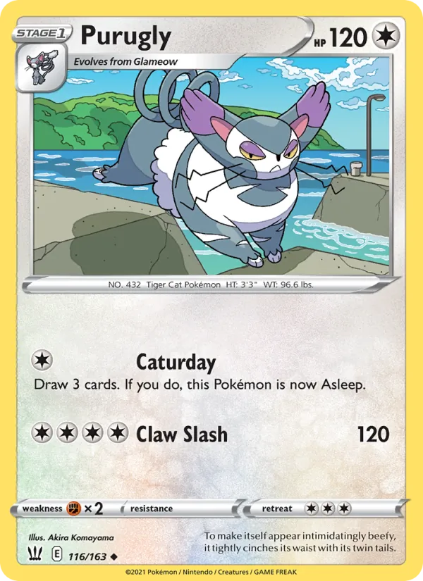 Purugly #116 – Battle Styles card