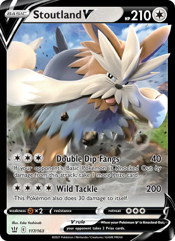Stoutland V #117 – Battle Styles card