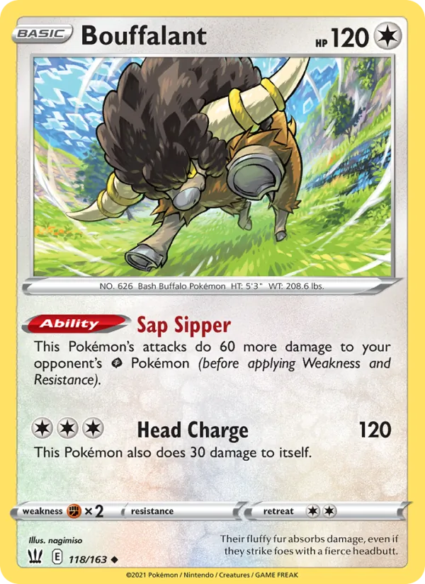 Bouffalant #118 – Battle Styles card
