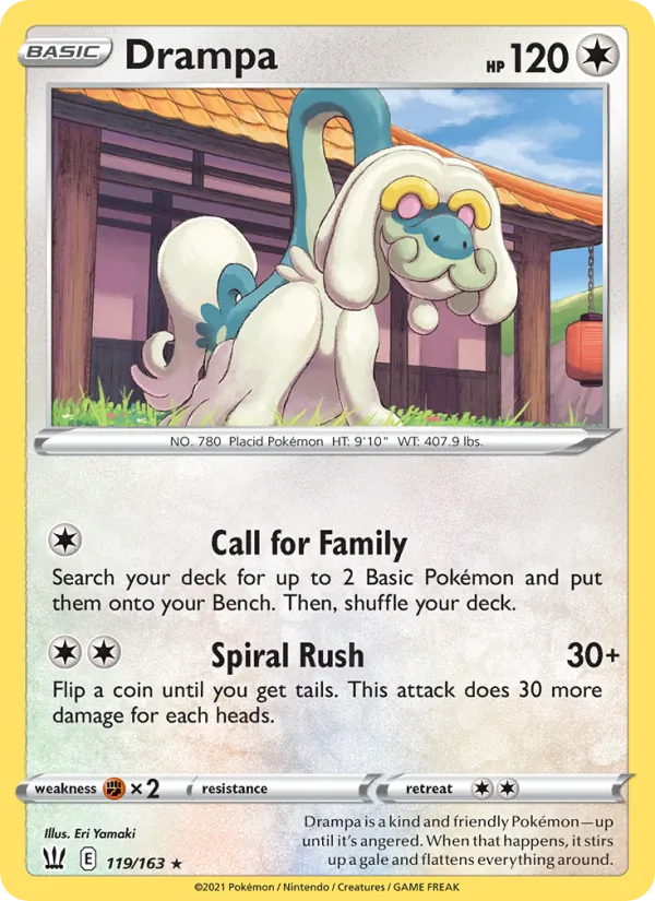 Drampa #119 – Battle Styles card